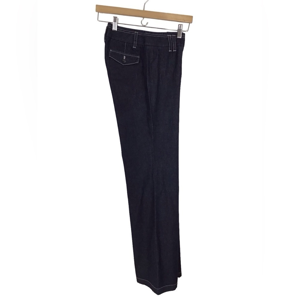 Ann Taylor Cotton Chambray Wide Leg Jeans NEW - Picture 4 of 5